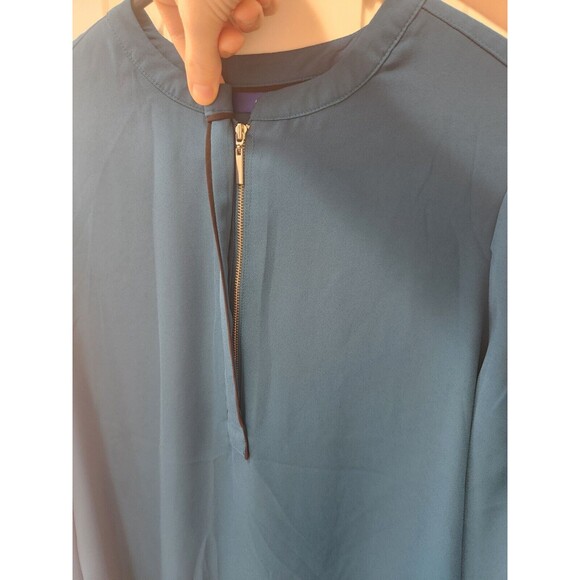 Sheer Green Tunic Top Blouse Long Sleeve Loose Fit l Womens Size Small - Picture 3 of 8